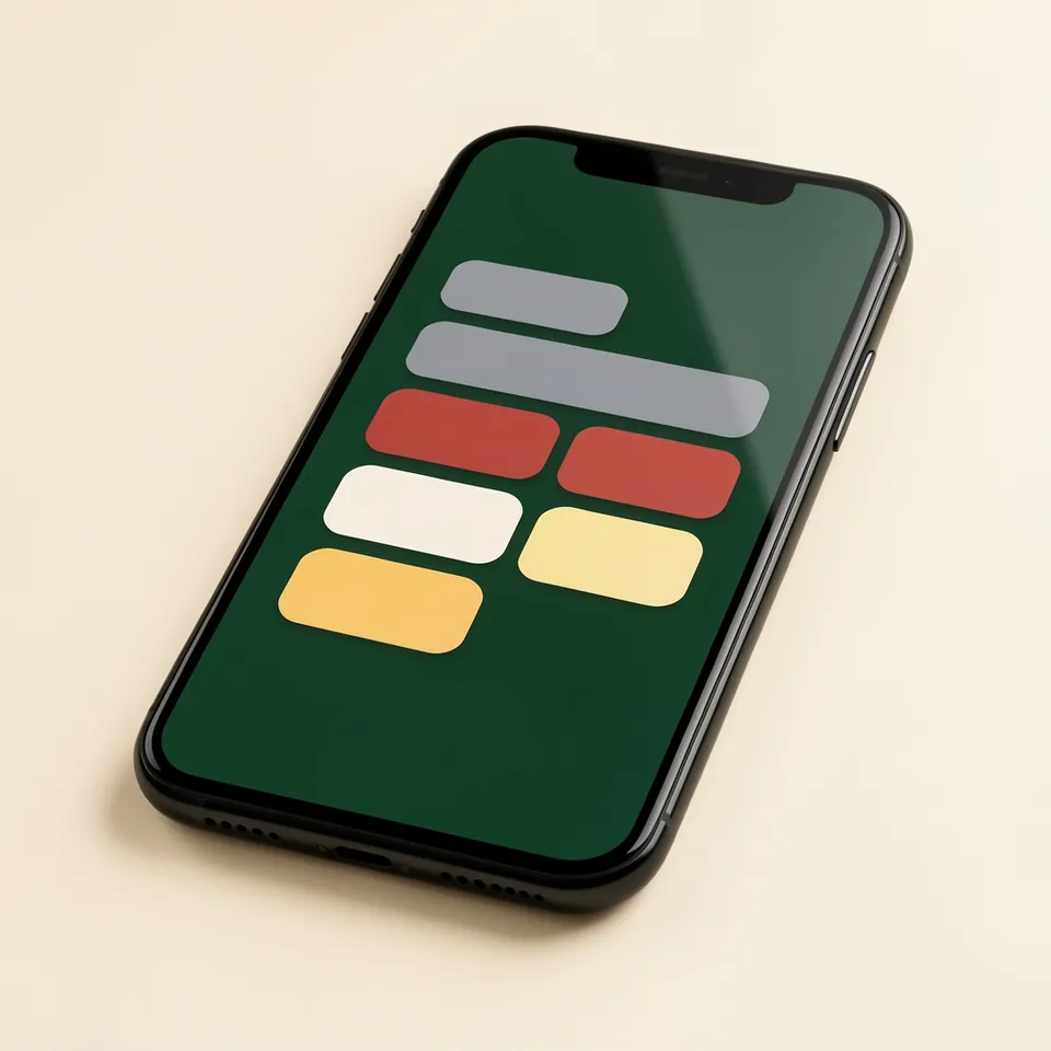 Close-up of a phone screen showing the Relay shift-filling interface on a warm off-white backdrop.