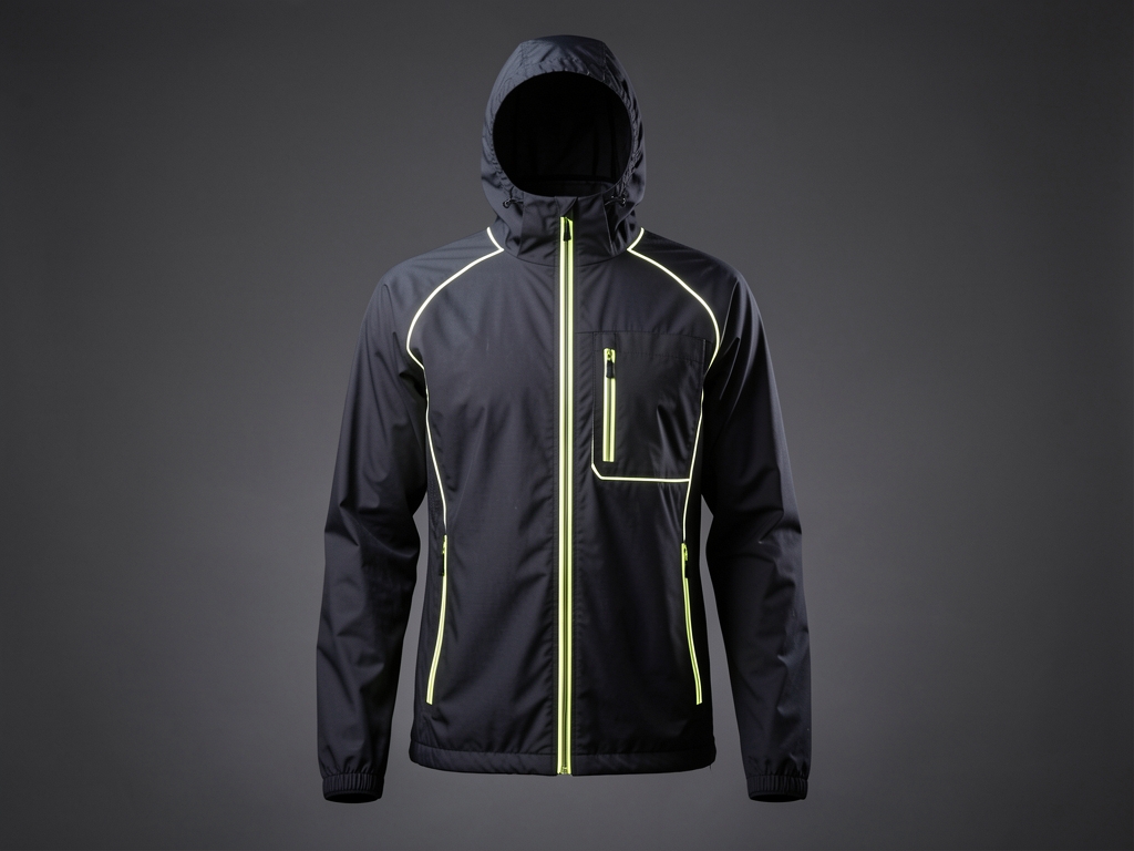 Reflective seam running shell